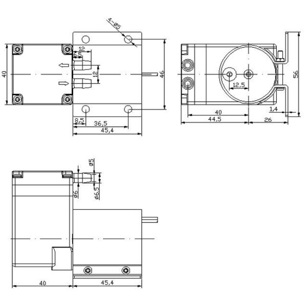 dc electric portable brushless beauty pressure diaphragm pump