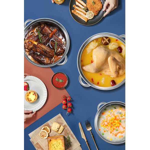 Stainless Steel Cookware Set 10 Piece Kitchen Ware Cooking Pot Set