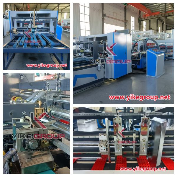 YIKE GROUP 1200x2400mm Automatic Folder Gluer Machine For Corrugated Box