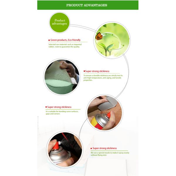 2021 Eco-Friendly Super Spray Glue Foam Spray Adhesives Sponge Glue