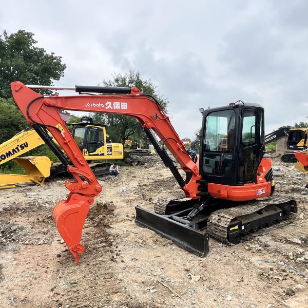 Japan Original Used Kubota Excavators Kubota U55 Rubber Tracked Diggers