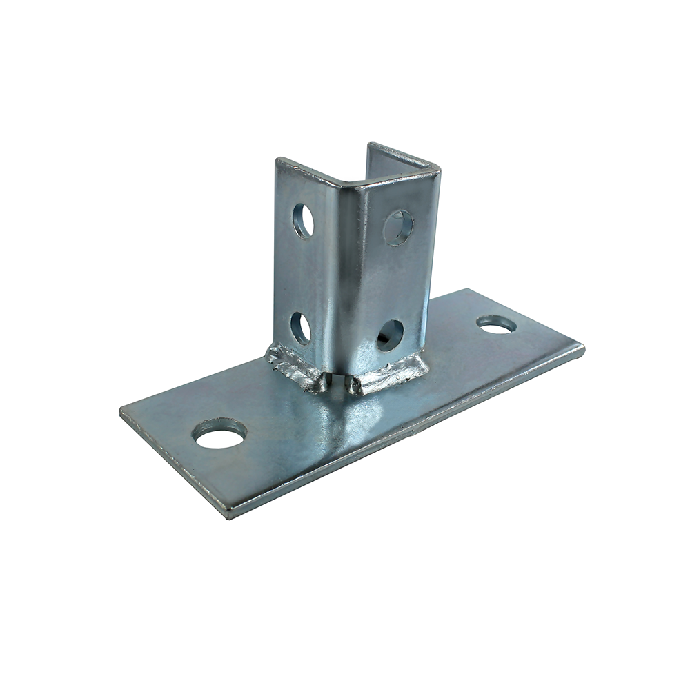 Galvanized Stainless Steel Strut Brackets U Shape Post Base Frameless