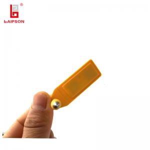 Quality Yellow Color RFID UHF Sheep Ear Tags Long Reading Distance For Farm wholesale