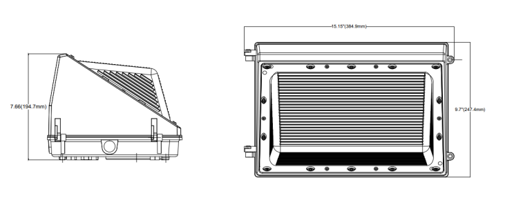 Exterior LED Wall Pack Light 120 Watt Outdoor Wall Pack Light