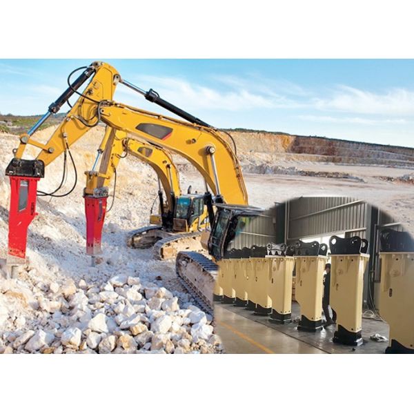 Box Type 1 ton Excavator Rock Breaker For Cat Hitachi Komatsu Hammer