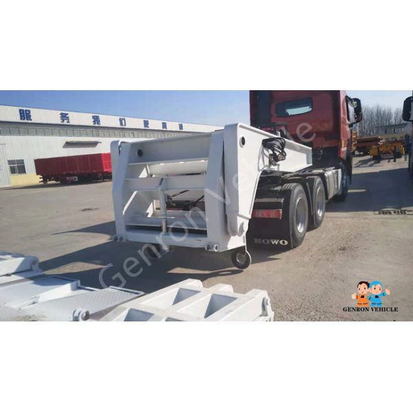 12kw 80-100 Tons Transport Genron Low Bed Semi Trailer