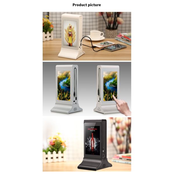 ABS Plastic 8 Inch USB Wire Mobile Charging Kiosk RK3128 CPU