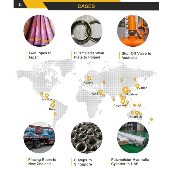 ZOOMLION SANY Concrete Pump Parts Rod Piston Seal Hydraulic Pump Seal Kit