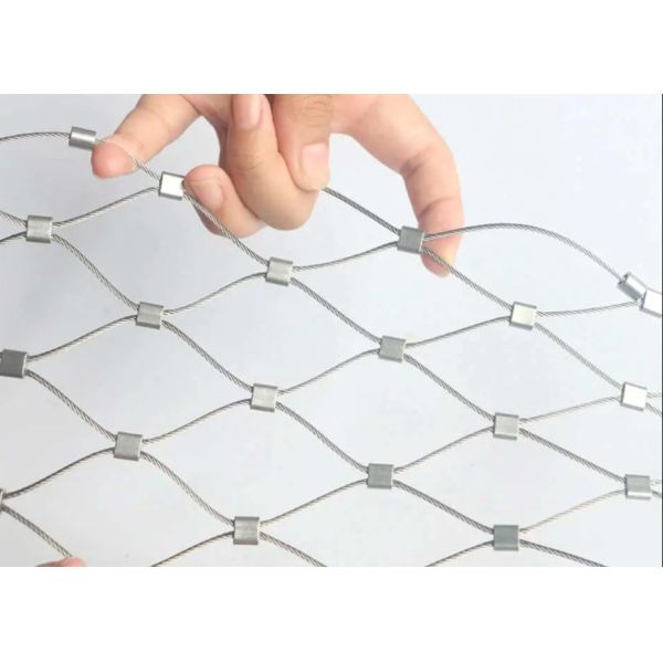 High Strength Diamond Ferrule Stainless Steel Cable Woven Wire Rope Mesh
