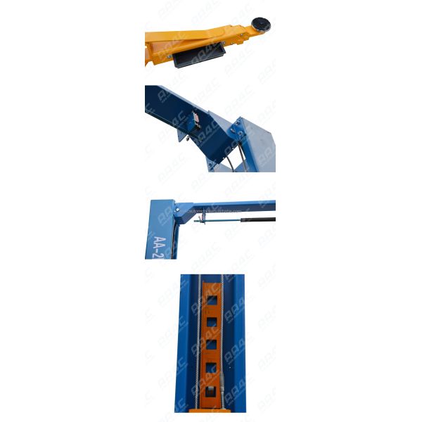 12000lbs 5.5T baseless clearfloor hydraulic single point manual unlock 2 post vehicle lift