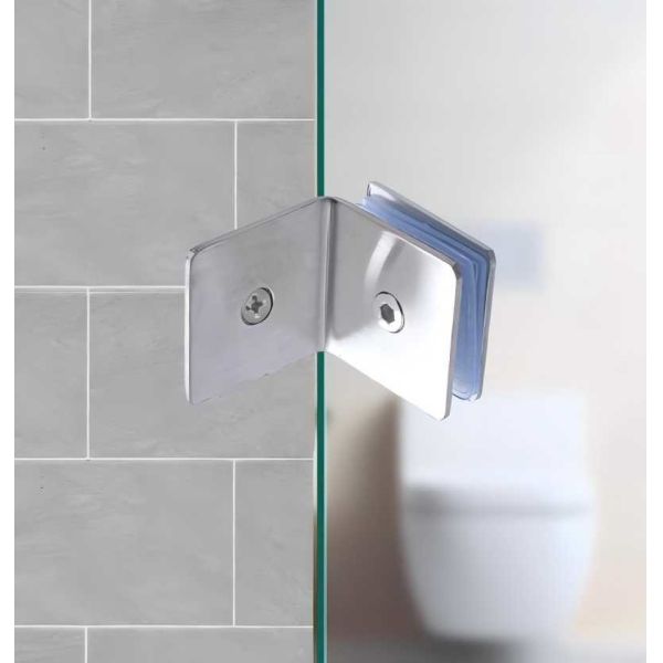 Bathroom Shower Screen Glass Clamps SUS304 Stainless Steel High Security