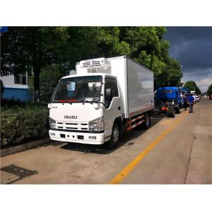 Japan 4*2 ISUZU Refrigerator Box Truck PTO System 5 Ton Freezer Truck