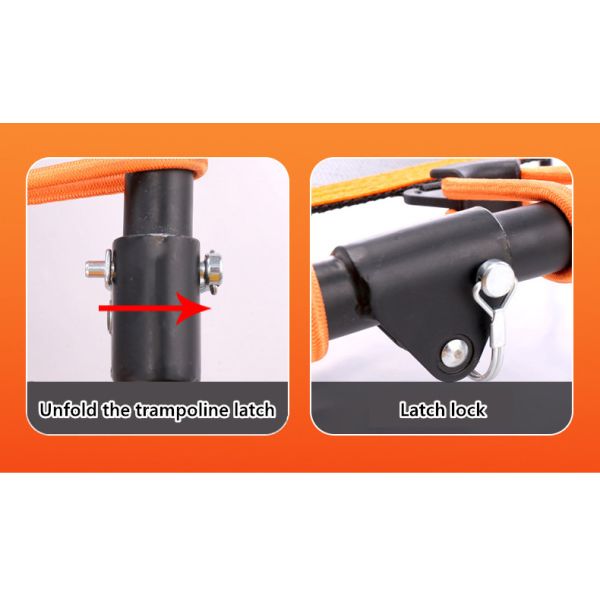 Wholesale New Foldable Outdoor Fitness Equipment Trampoline With Armrests For Adults And Kids