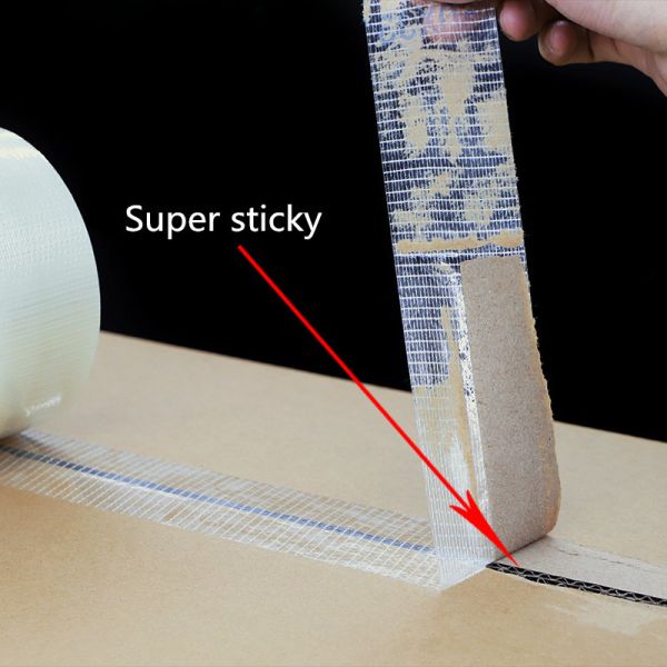 Glass fiber tape single-sided super adhesive heavy-duty packaging tape