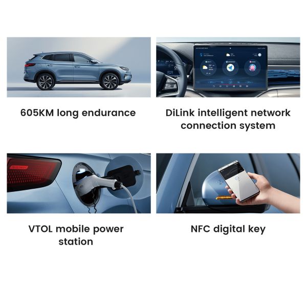 160KW Byd Song Plus EV Car Champion Edition Flagship