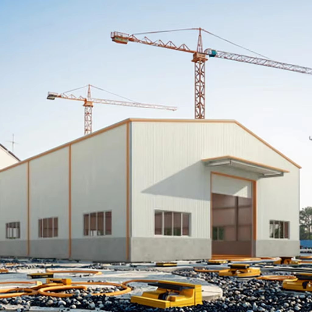 Custom Prefab Steel Structure Building Metal Storage Buildings 1000kg-6000kg Loading