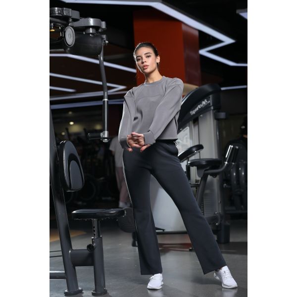 Women'S Crew Neck Long Sleeve Sweatshirt Regular Fit For Daily Wear