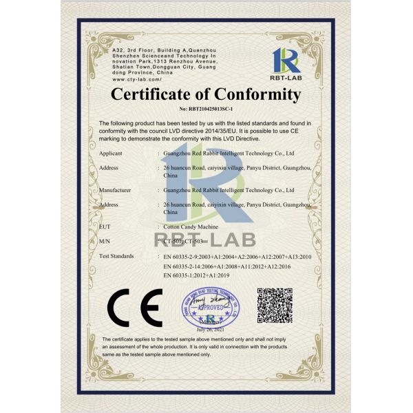 Unmanned Operation Smart Candy Floss Machine SDK ROHS