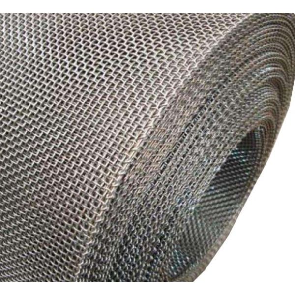 Silver Stainless Steel 316L 40 Inch Woven Wire Panels Industrial