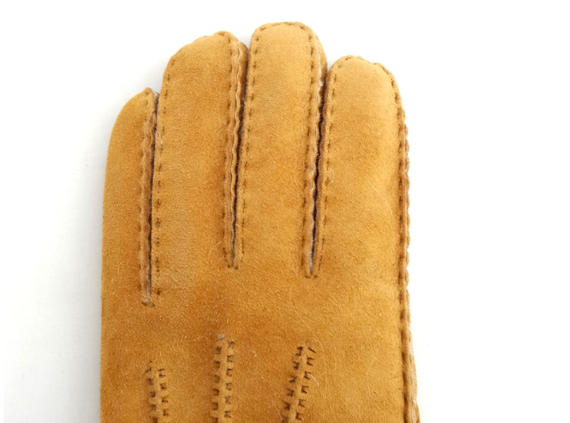 Lambskin Fashion Womens Soft Leather Gloves Plain Style For Hands Warm
