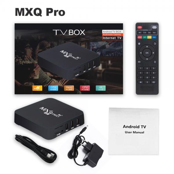 MXQ Pro Android 7.1 smart TV Box 2GB RAM 16GB ROM Amlogic S905W Chip 2.4G 5G WiFi 4K Google Youtube Media Player MXQ Set