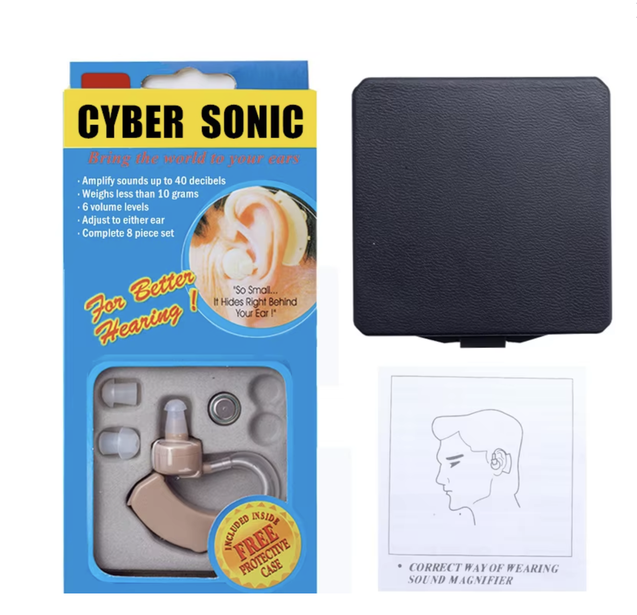 Electronic Elderly Sound Amplifier Hearing Aid and Assistance Earphone