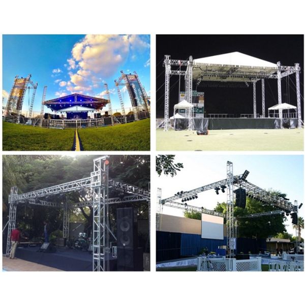 30cm * 30cm Silver Bolt Aluminum Stage Truss Square Lighting Truss SGS Approved