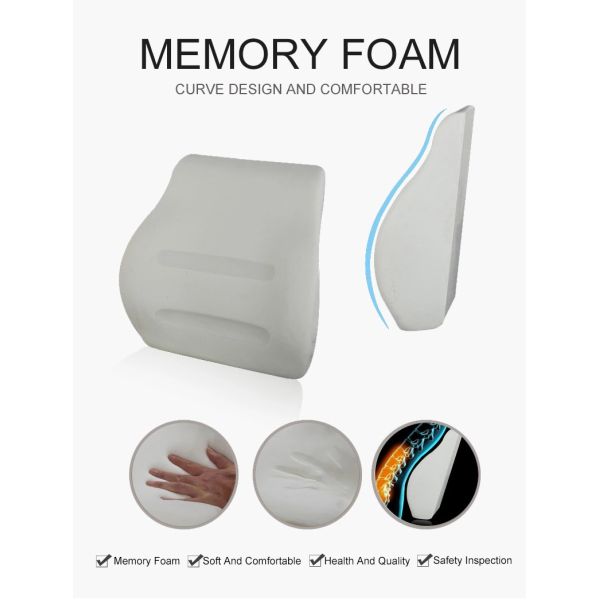 Lumbar Back Support Cushion , Computer Chair Back Support Cushion 41 * 42 * 10CM