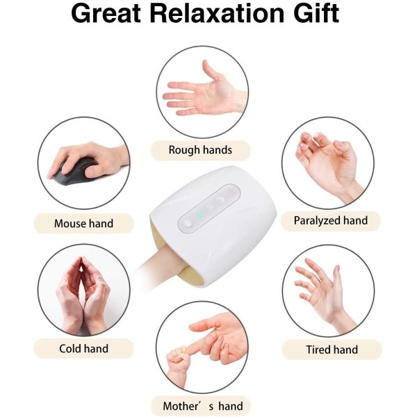 Air Bag Pressure Battery Operated Hand Massager 1800mAh For Arthritis