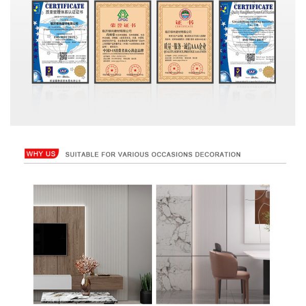 Factory Customized Fireproof PVC Co-Extruded Small Round Board Wall Panels