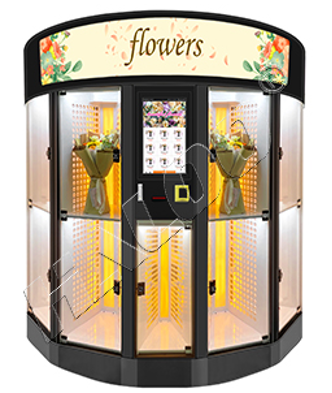 Haloo 9-Lattice Custom Logo Flower Vending Machine with Cooling Function for Gift Giving ﻿