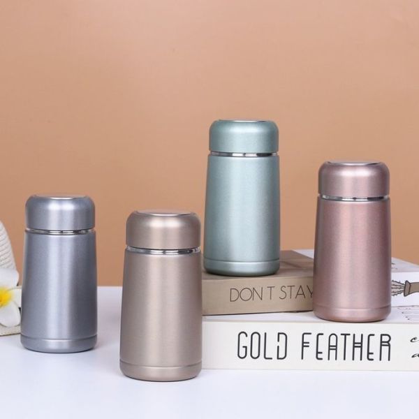 Cute Vacuum Cup,Mini Vacuum Cup Stainless Steel Water Bottle Insulated Cup Drink Water Bottle