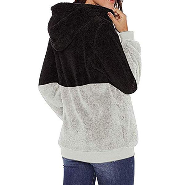 Factory Custom 100% Polyester Zipper Up Women's Long Sleeve Hoodies Fleece Sweatshirts Pullover