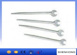 Quality 280 - 520mm Length Tower Erection Tools , Light Weight Sharp Tail Open - End Wrench wholesale