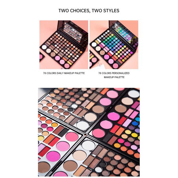 2021Beautiful 78 Color neutral Shimmer Matte Eyeshadow big  Eye Shadow Palette