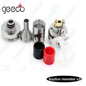 China Kayfun monster V3 1:1 Clone 2015 hotest selling atomizer tank from Geeco for Sigelei 200w on sale