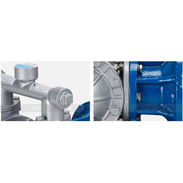 Metering Sewage DN80 Pneumatic Diaphragm Pumps 70m