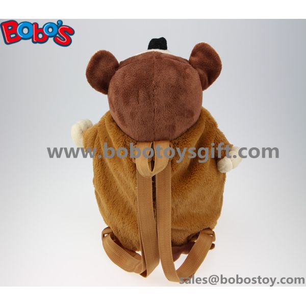 ICTI and Sedex Audi Monkey Animal Bag Plush Travel Backpack