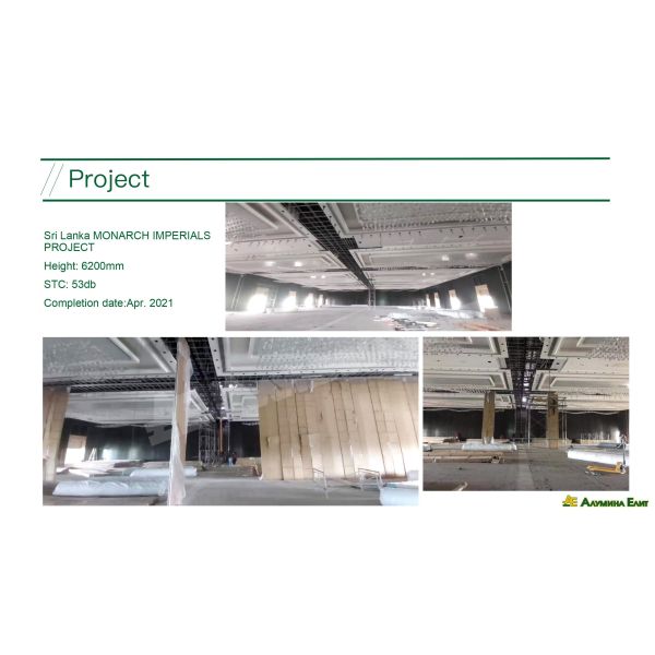 Meeting Room Hanging Sliding Door Banquet Hall Partition Wall