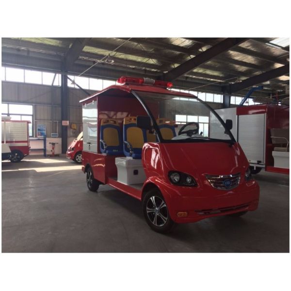 Fire Protection Electric Fire Fighting Vehicle 5 Person With ABS Cushion