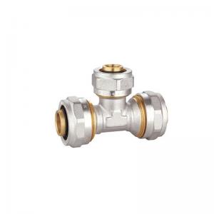 China Forged Brass Compression Fittings PF5006 Nickel Plated Female Brass Elbow on sale