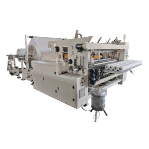 China Embossing Perforating 1850mm Toilet Tissue Paper Roll Making Machine on sale