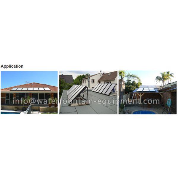 Rigid Inground Swimming Pool Heaters With Solar Controller 1.6m X 0.7m X 0.07m