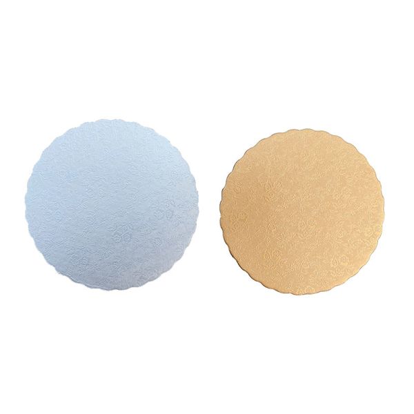 BSCI 10 Inch Decorative Laminated Round Cake Board