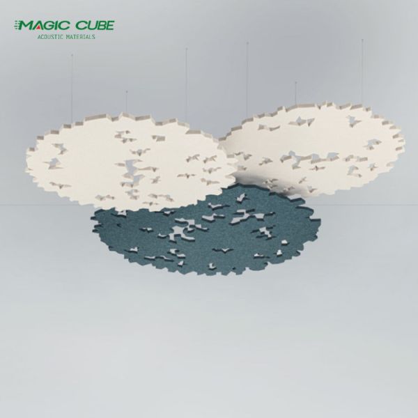 Modern Design PET Ceiling Acoustic Panel Fire Retardant For Studio NRC 0.9