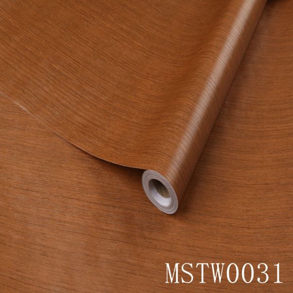 Wood Grain Self-Adhesive PVC Vinyl Wall Panels Modern Style Wallpaper Contact Paper for Door Stickers