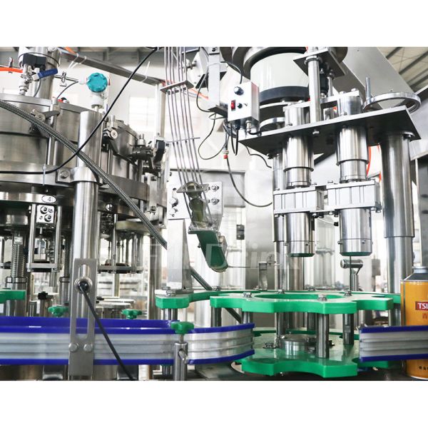 SUS304 Glass Beer Bottle Filling Equipment With Trembling Cap Sorting Elevator