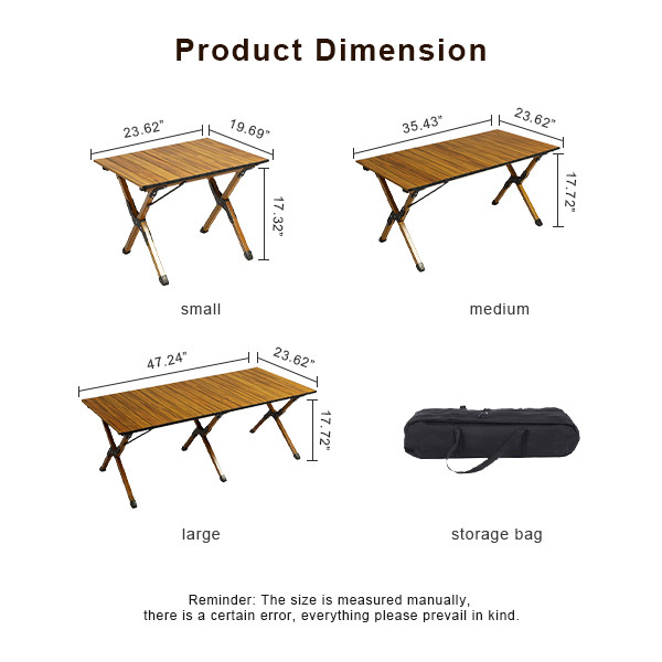 Aluminum Portable Lightweight Table For Camping Camping Folding Roll Up Table Lightweight