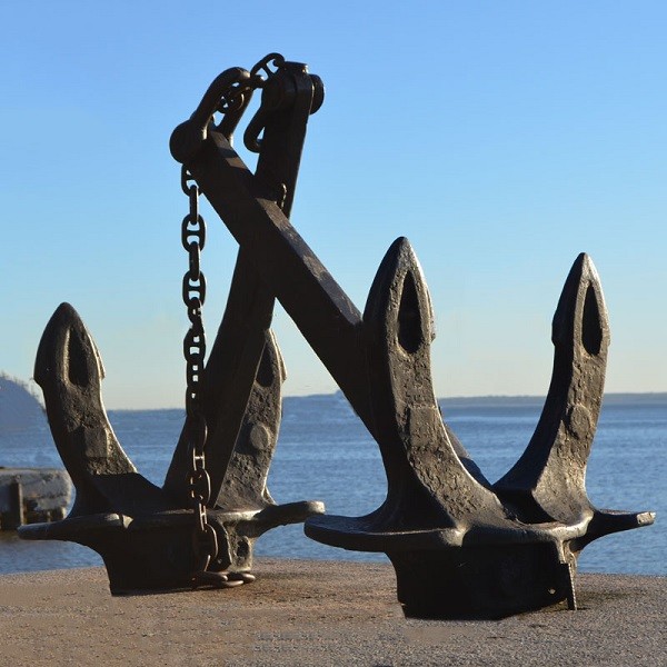 50Tons 70tons Black Paint Carbon Steel Baldt Stockless Anchor