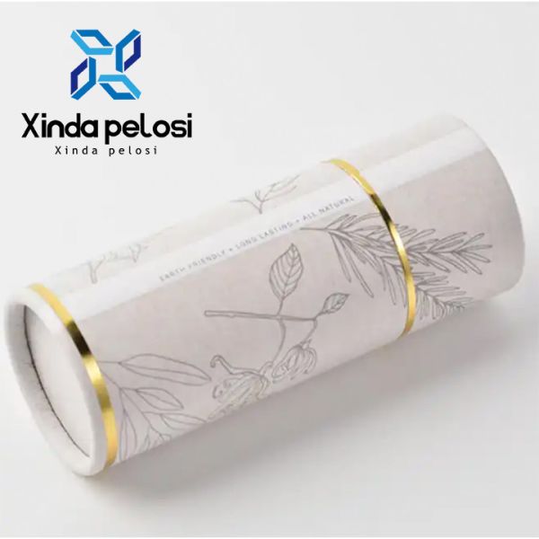 Kraft Essential Oil Round Paper Tube For Tea Wine Cardboard